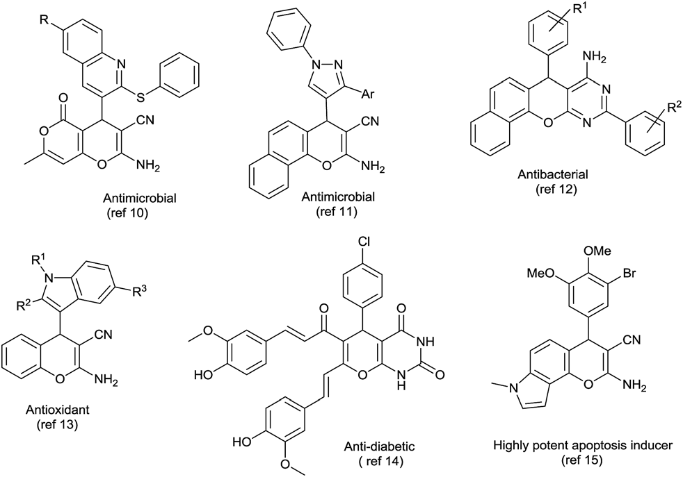 Bioactive 4H-chromene and pyrimidine-fused heterocycles.