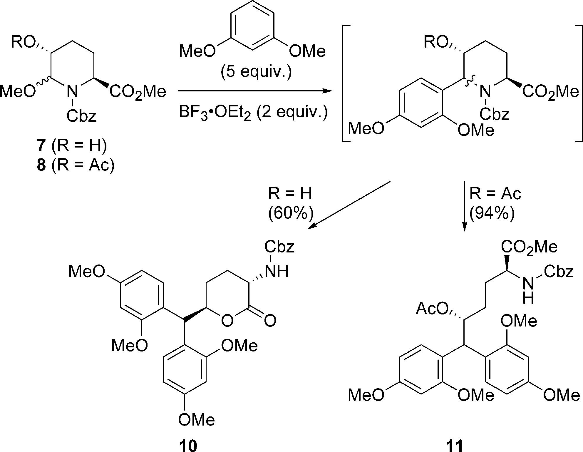 Unexpected Opening of the Piperidine Ring