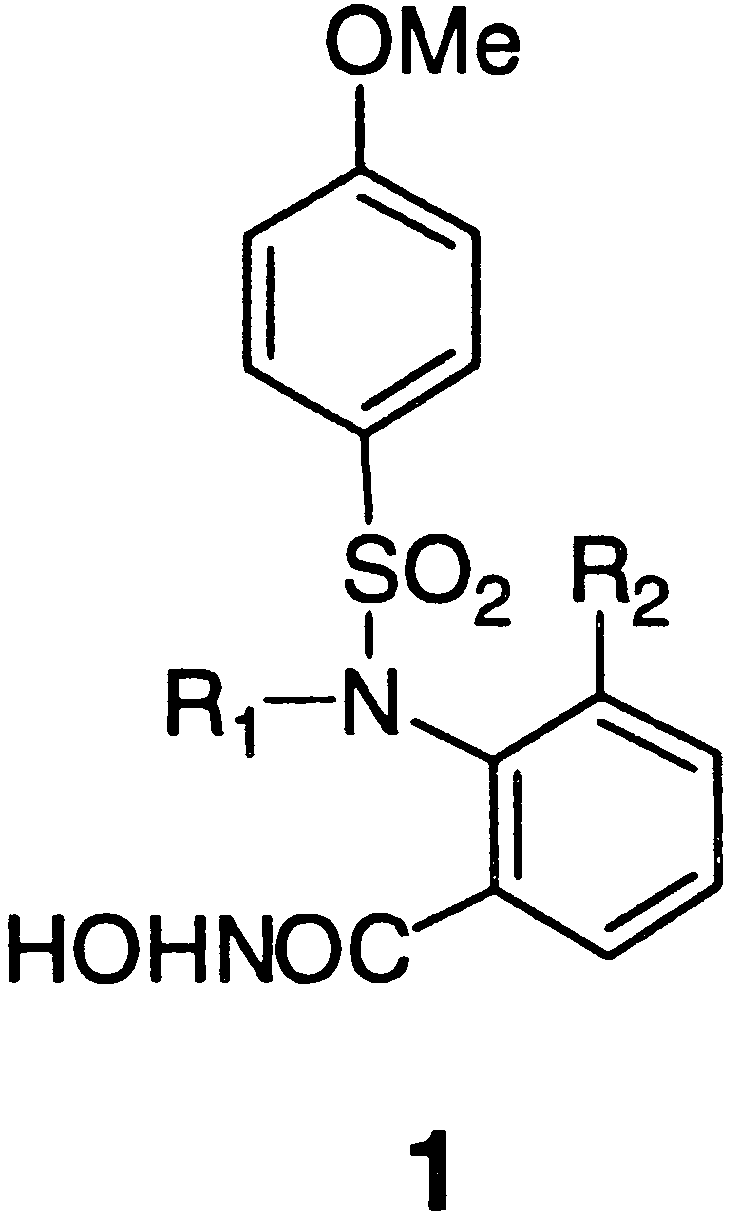 Anthranilic acid-based MMP inhibitors.
