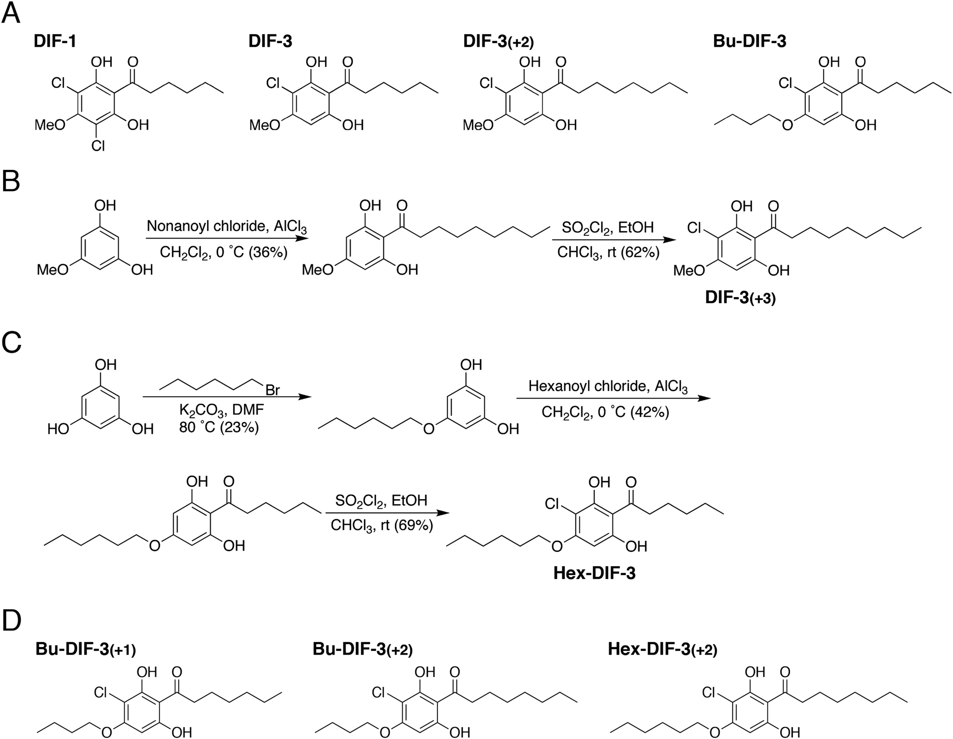 Synthetic Routs to DIF Derivatives 