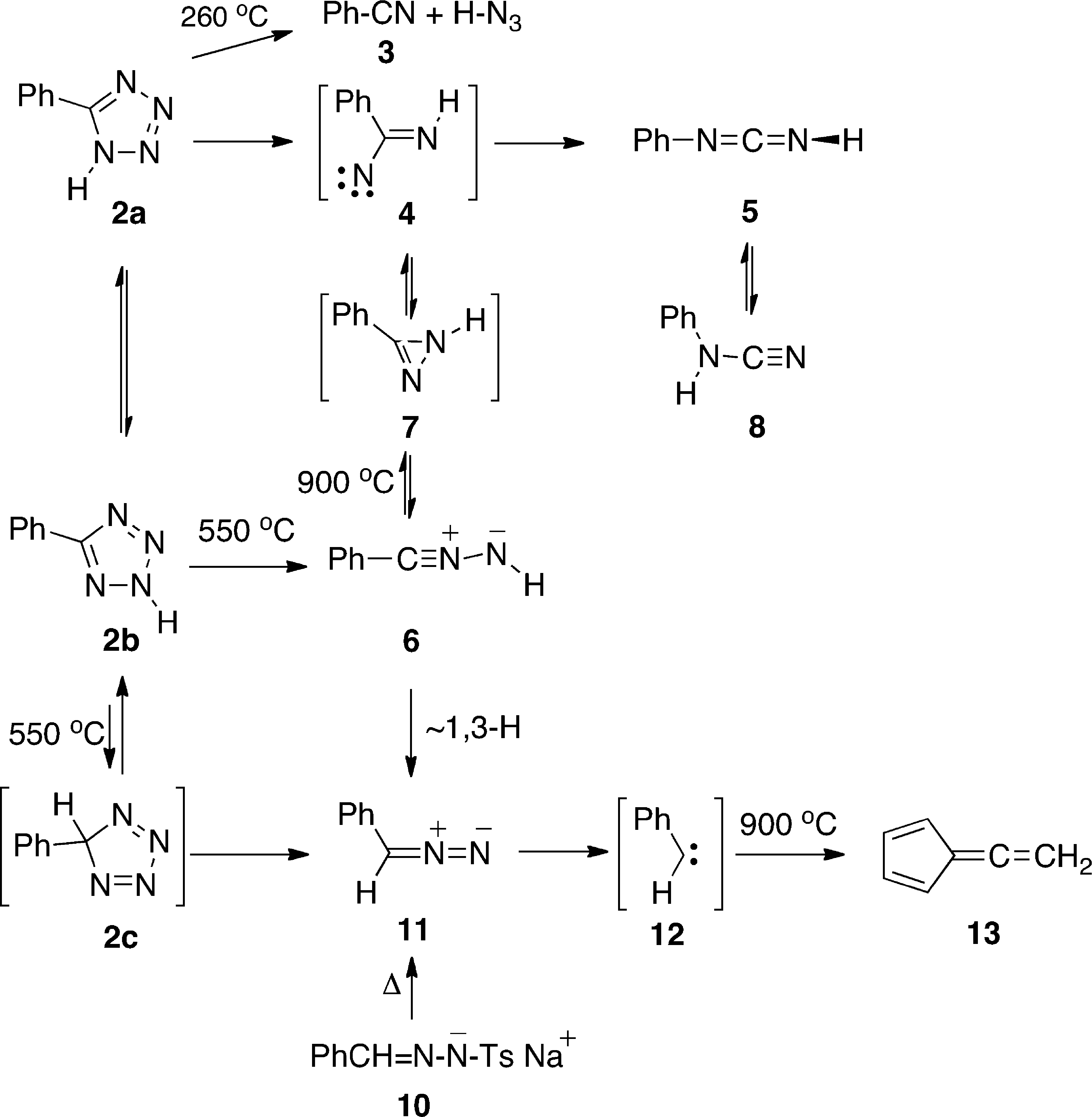 Thermolysis of 5-Phenyltetrazole