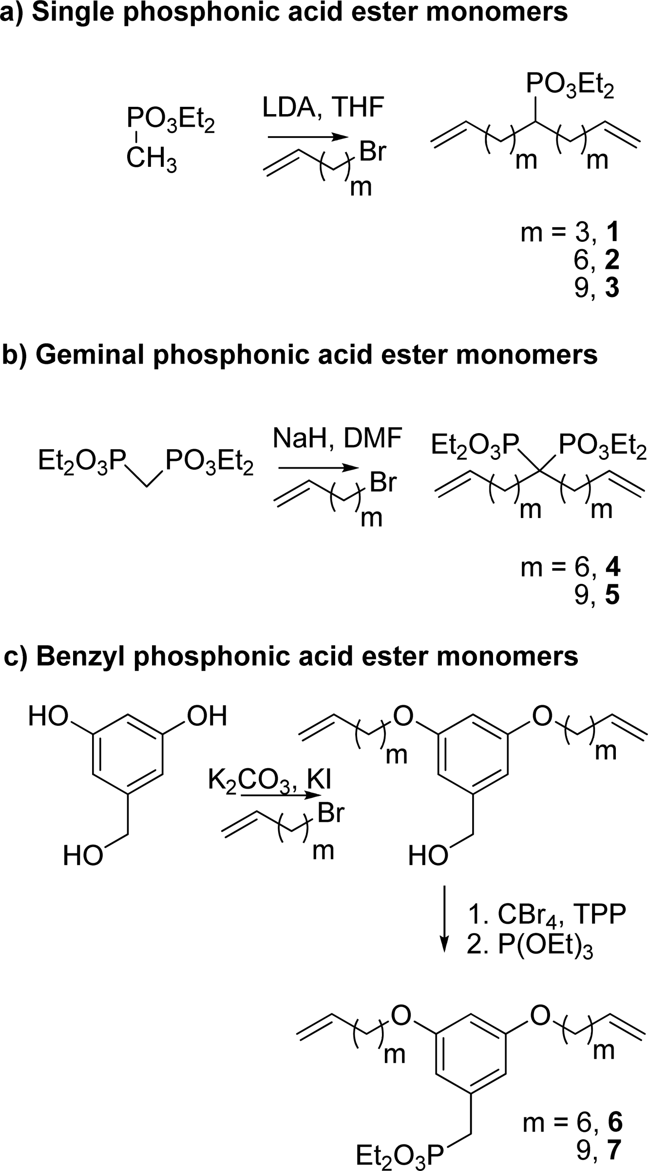 Efficient monomer Syntheses (phosphonic acid)