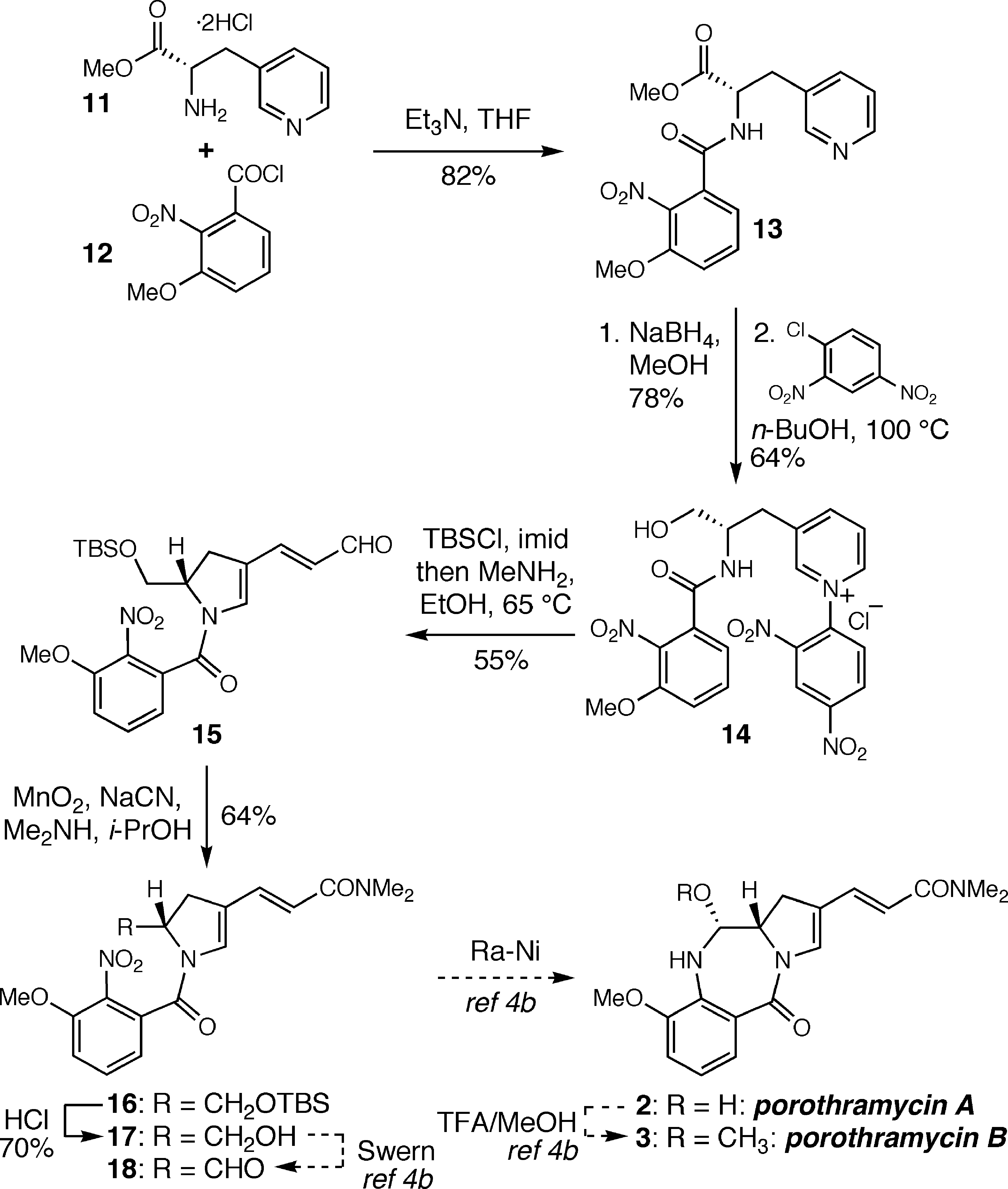 Formal Syntheses of Porothramycins A and B