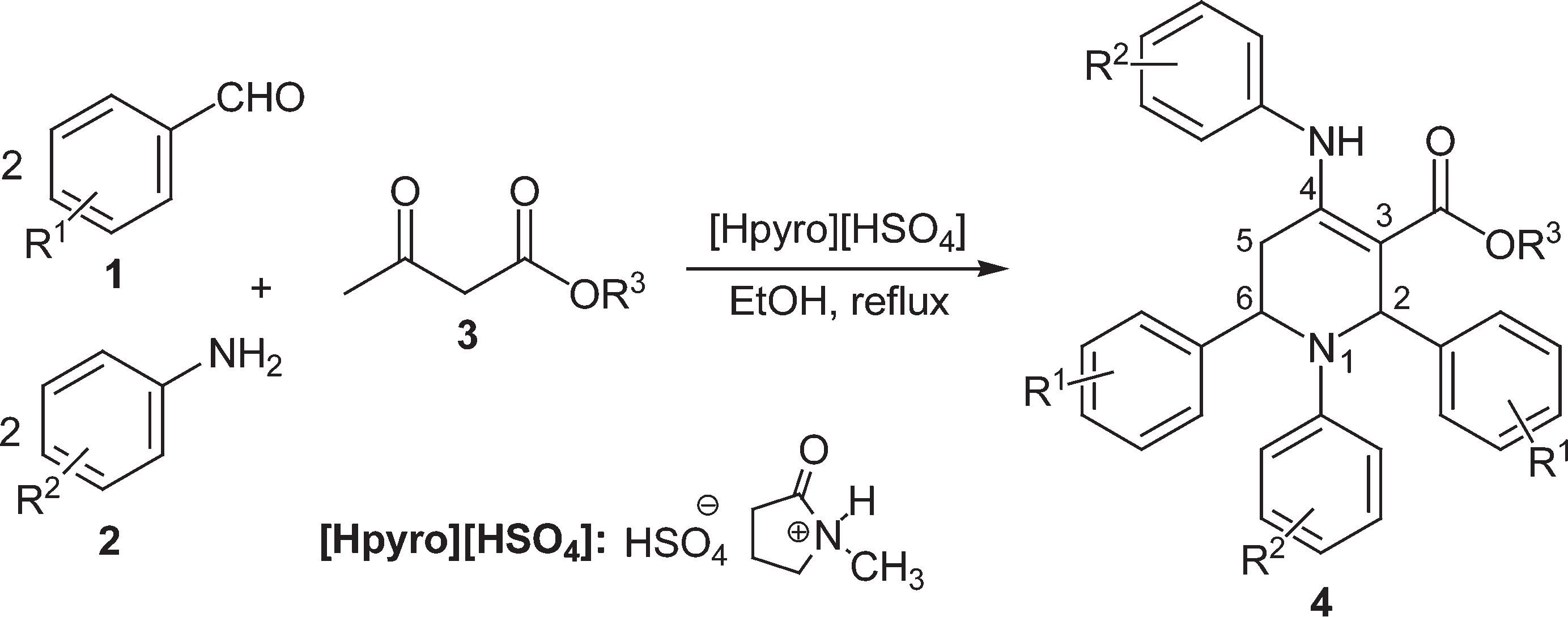 Synthesis of highly functionalised piperidine 4.