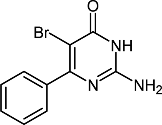 Bropirimine, a bioactive pyrimidinone.