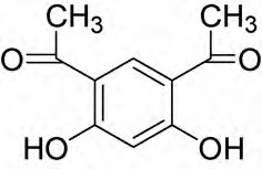 Structure of 4,6-diacetylresorcinol (H2-DAR) ligand.