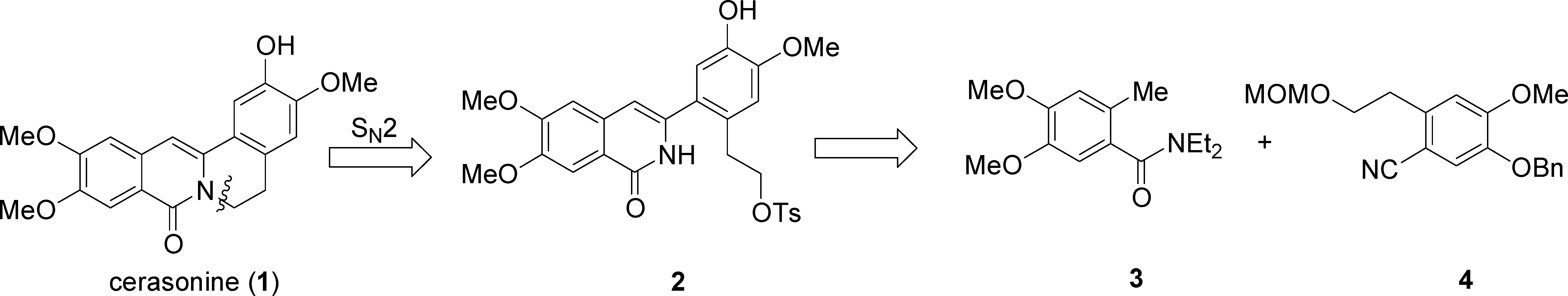 Retrosynthetic Analysis of Cerasonine