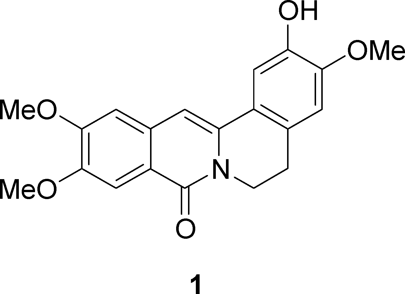 Structure of the Protoberberine Alkaloid, Cerasonine