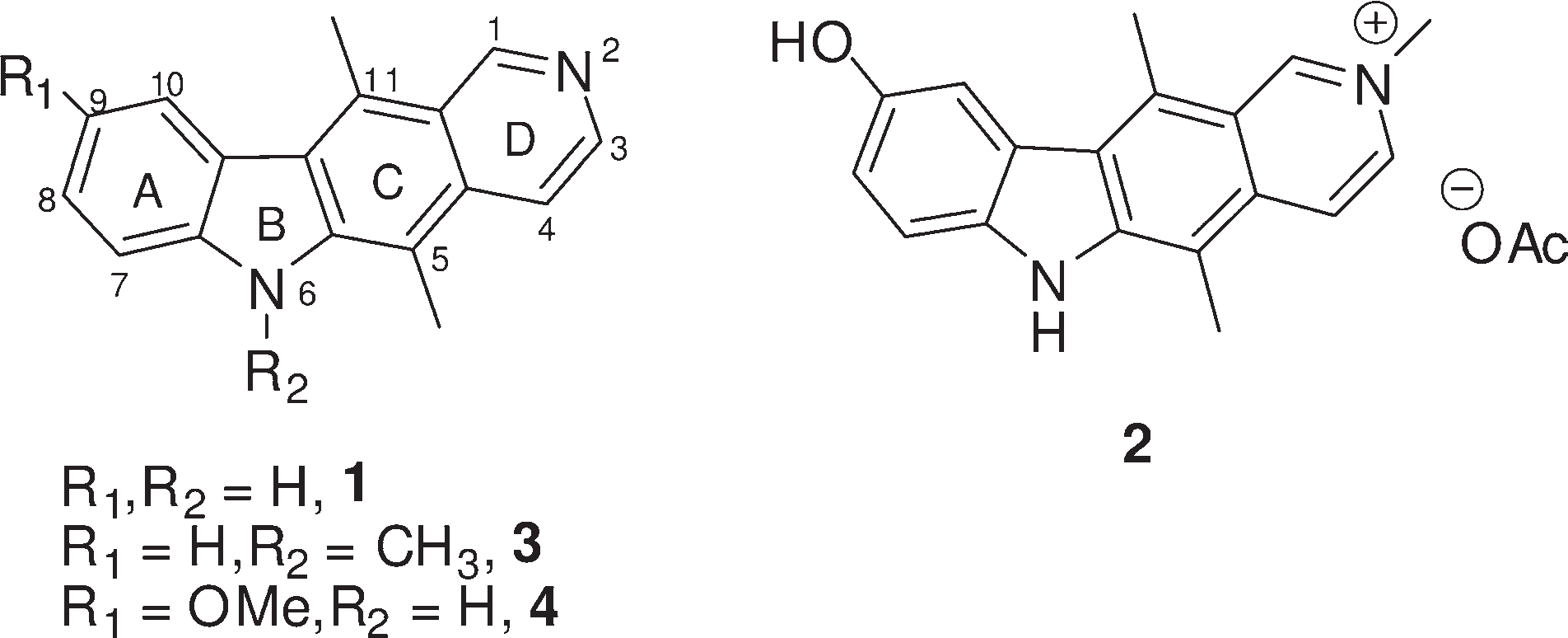 Structures of ellipticine and Celiptium.
