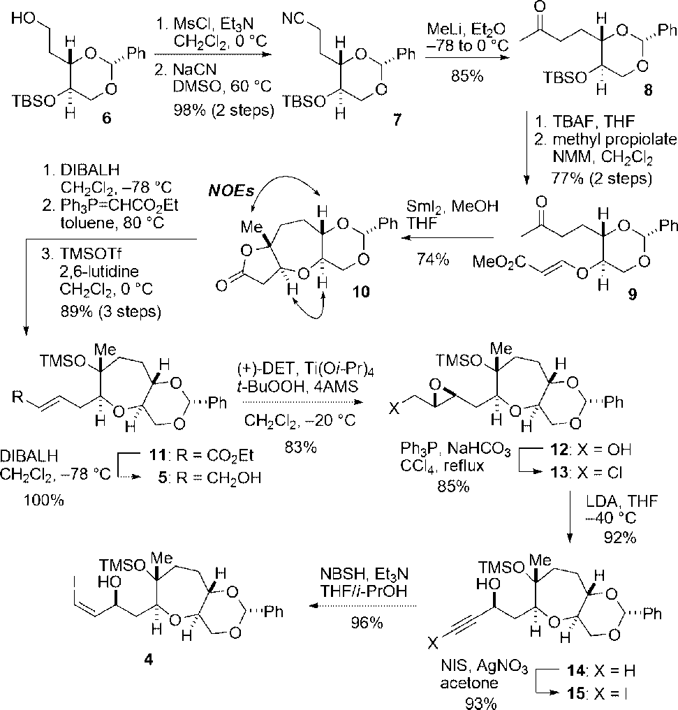 Synthesis of Vinyl Iodide 4