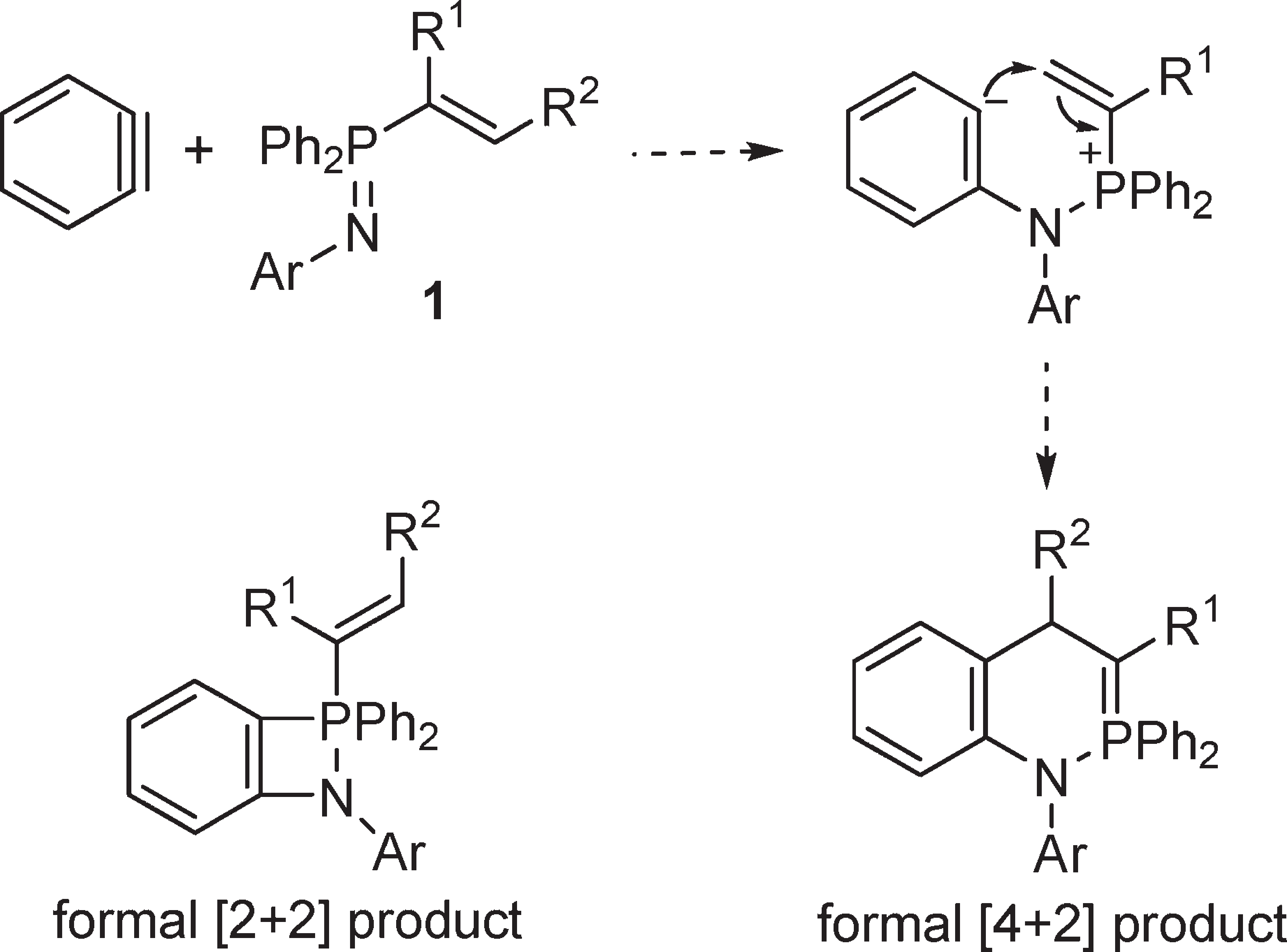 Possible Products of the Reaction of Benzyne and  P-Alkenyl-λ5-phosphazenes