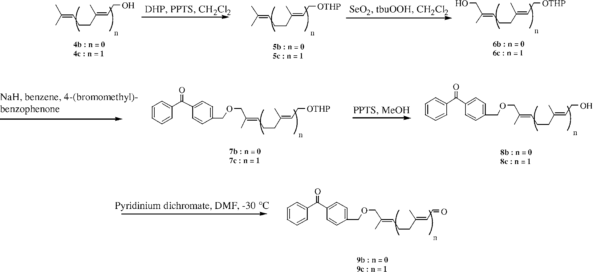 Synthesis procedure of aldehyde precursors.