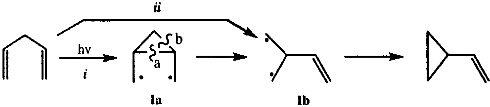 Di-π-methane Rearrangement Reaction Mechanisms for 1,4-Pentadiene: (i) Zimmerman Mechanism and (ii) Bernardi and Robb Mechanism