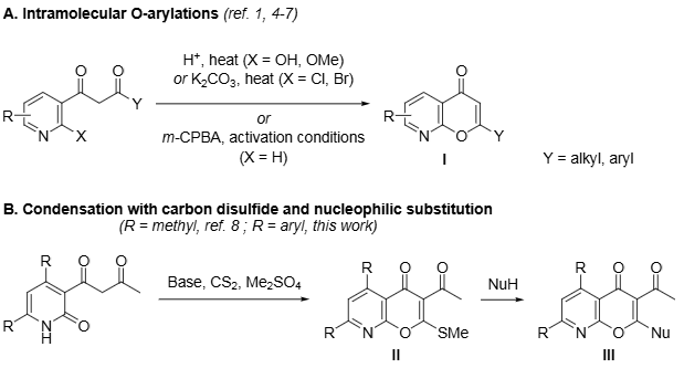 Synthesis of 8-Azachromones from 1,3-Diketone Precursors.