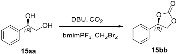 Synthesis of cyclic carbonate.