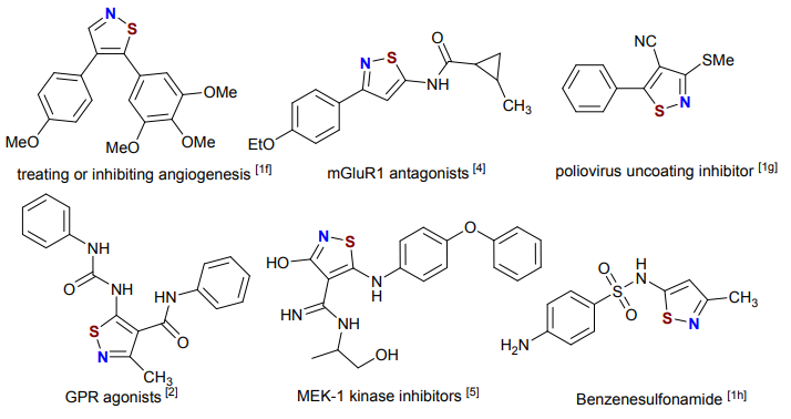 Bioactive compounds containing isothiazole-based  heterocycles